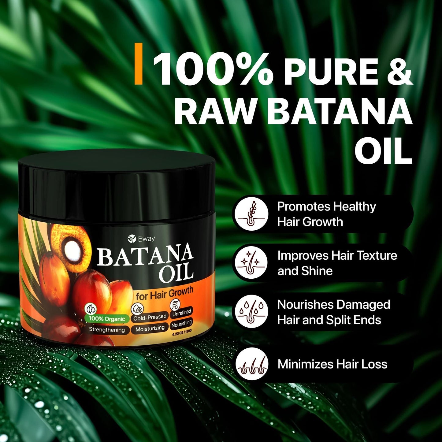 100% Raw Batana Oil for Hair Growth